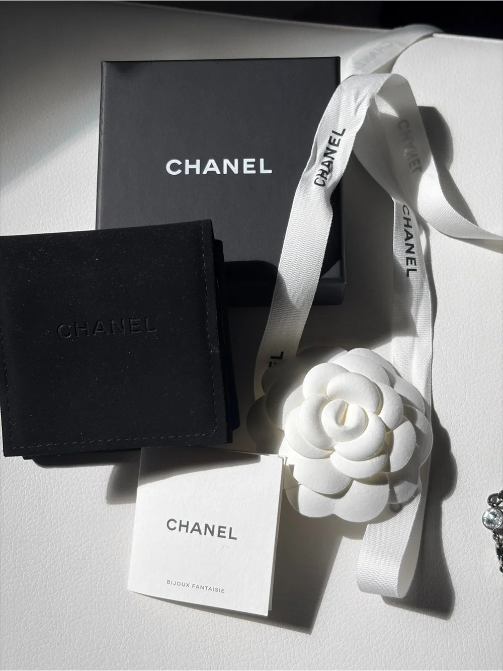 CHANEL Navy Chain Necklace/Belt with Interwoven Leather and SilverCharm Accents